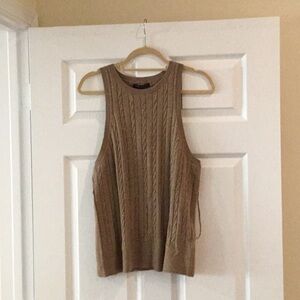 Cable knit tank sweater brand new with tags